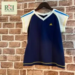 adidas キッズ Tシャツ ネイビー Mサイズ120〜130cm男の子 半袖