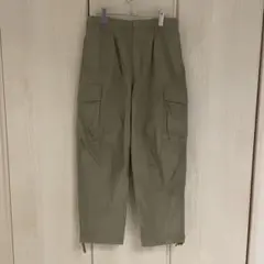 訳あり　UNIQLO カーキ ワイドパンツ M