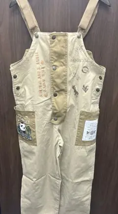 PANDIESTA ベージュオーバーオール XL