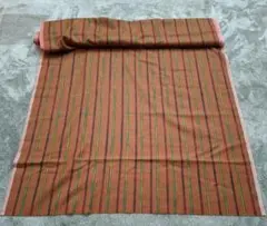 生地　毛100%　幅約74cm　長さ550cm　茶系