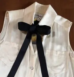 シャネル ボウタイ リボン ブラウス