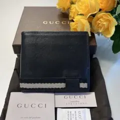 新品同様‼️ グッチ GUCCI 財布 二つ折り 折り財布 シェリーライン