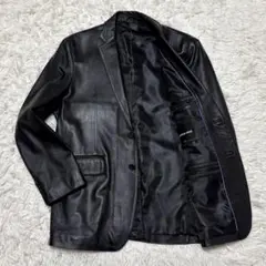 極美品✨ LLサイズCHRISTIAN MODE レザーダウン 羊革 ブラック 美品 LLサイズ》CHRISTIAN MODE レザーダウン 羊革 ブラック