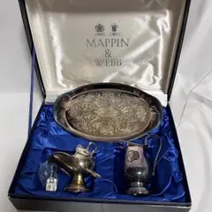 マッピン&ウエッブ　32㎝シルバートレイ　mappin&webb　サルヴァ　銀盆 マッピン＆ウェッブ 純銀P トレイ サルヴァ 銀盆 - メルカリ