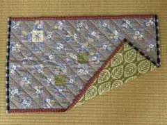 パッチワーク　マルチカバー　マルチマット　ハンドメイド　リバーシブル可