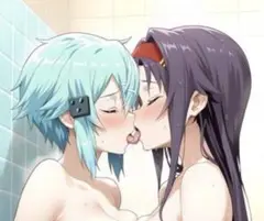 シノン × 木綿季　SAO バスタオル　タペストリー　シークレット