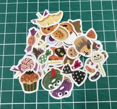 フレークシール　ステッカー　ハロウィンお菓子