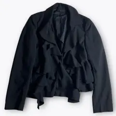 【2008AW】COMME des GARCONS フリルジャケット ブラック