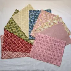 和柄はぎれセット　９枚入り