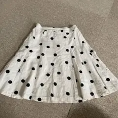 子供服ドット柄スカートナチュラルなスカートです