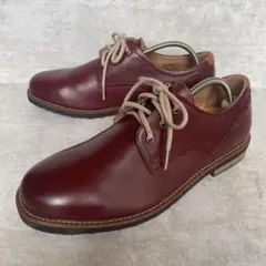 ホーキンス メンズ 革靴 赤 茶 ビジネス カジュアルシューズ 26.5cm
