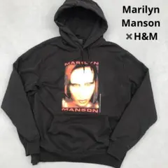 希少 古着 Marilyn Mansonパーカー Hu0026M コラボ L