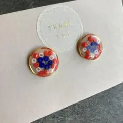 【再販】万博カラー　ピアス　no.2