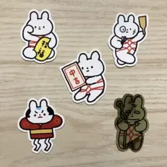 きっこうちゃん　お正月ステッカー　5枚