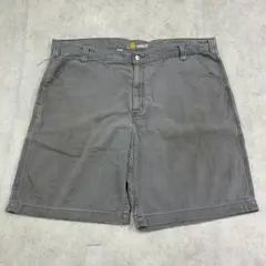 カーハート　ダックショーツ　ショートパンツ　ハーフパンツ　古着　グレー　W42