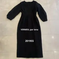 VERMEIL par iena ウエストシェイプパフスリーブワンピース　36