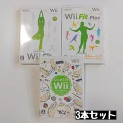 【wii】はじめてのWii/Wii fit/Wii fit plus 3本セット