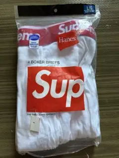 新品 Supreme Hanes Boxer ボクサーパンツ 1枚 白L