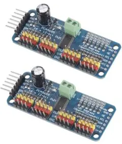 Arduinoと互換性のあるVKLSVAN 2pcs PCA9685 16チャン