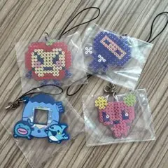 たまごっち　一番くじ　F賞　きらきらラバーチャーム 4点セット