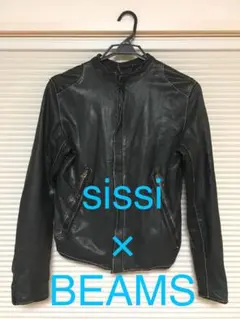 sissi × BEAMS レザーライダースジャケット Sサイズ