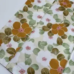 洗える着物 小紋 化繊 素敵な花 着物U-6047
