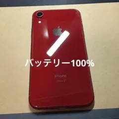 Apple iPhone XR バッテリー100%