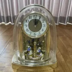 レトロ　SEIKO セイコー クオーツ 人形回転飾り 置時計 BZ 205