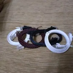 【まとめ売り】CAT6 フラットLANケーブル 4本セット