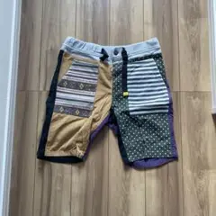 UP START マルチカラー パッチワーク ショートパンツ L