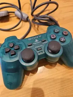 【レア】プレイステーション　DUALSHOCK　アナログコントローラー　グリーン