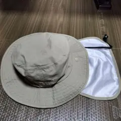 サファリハット　フリーサイズ　薄い茶色