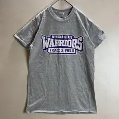 adidas 半袖Tシャツ S 灰色 90sスポーツMIX US古着カレッジロゴ