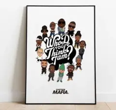 WHO DO YOU THINK I AM? hiphop ポスター　2pac