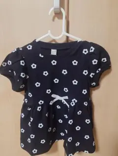 新品未使用　花柄ウエスト　リボンTシャツ 100サイズ　女の子　花柄