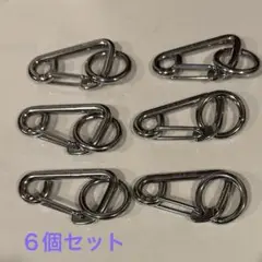 新品未使用　SUS8ステンレススチール　スナップフック　６個セット