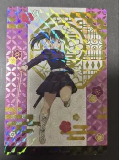 鬼滅 銀だこ 栗花落カナヲ カード ホログラム レア