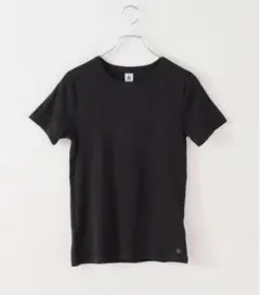 PETIT BATEAU クルーネック半袖Ｔシャツ　ブラックS