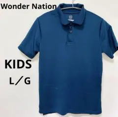 キッズWonder Nation ダークブルー ポロシャツ L/G 半袖