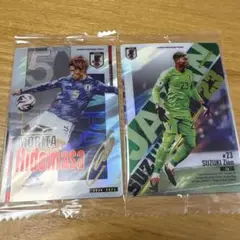 カルビ　ポテトチップス　日本代表　サッカー2枚
