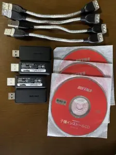 BUFFALO WLP-U2-300D Wi-Fi USB子機 アダプター 4個