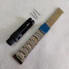 腕時計ステンレスベルト　20mm　「新品・未使用」工具付き