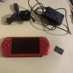 psp 3000 ラディアント レッド 動作品