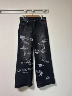 HARE underground mode グラフィックデニムパンツ