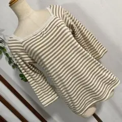 ボーダー七分袖 Tシャツ