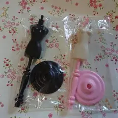 ドール用マネキン 2体セット 黒 ピンク ＊未使用