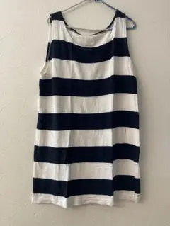◆TOUJOURS ボーダー チュニック ノースリーブ◆ワンピース タンクトップ