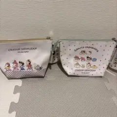 クレヨンしんちゃん×サンリオキャラクターズポーチ　2個