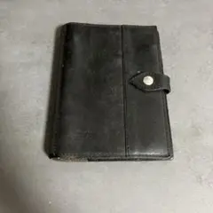 手帳　レザー　ブラック