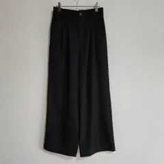 【GeeRA】（M）タックワイドパンツ/カジュアルパンツ/着回し抜群/無地